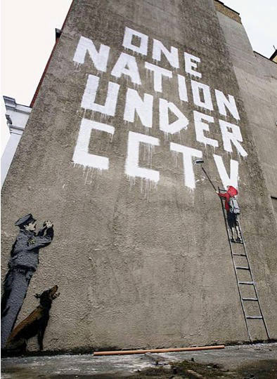 ONE NATION UNDER CCTV ©&nbsp;Banksy (Londres, 2008)